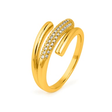 Luxenter Anillo de Circonita Brillante acabado en oro amarillo de 18k - Jedrac