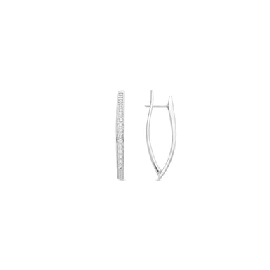 Pendientes Luxenter de Aleación de Metal y Circonita Brillante acabado en rodio - Mosiath