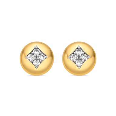Luxenter Pendientes acabado oro amarillo de 18k y Circonita Brillante - Tawil