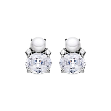Luxenter Pendientes de Plata de Ley 925 y Circonita Brillante acabado rodio - Ward