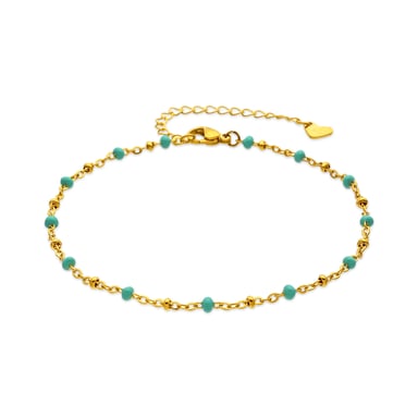 Pulsera Luxenter de Aleación de Metal y Lacado Verde acabado en oro amarillo de 18k - Basor