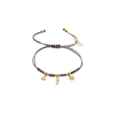 Pulsera Luxenter de Plata de Ley 925 y Circonita Brillante acabada en oro amarillo de 18k - Linduk