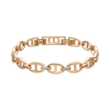 Luxenter Pulsera acabado oro amarillo de 18k y Circonita Brillante - Ibel