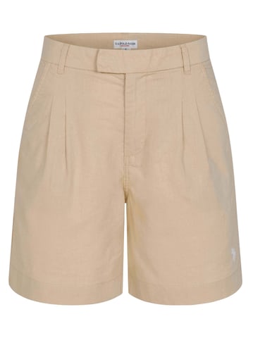 Shorts de lino para mujer U.S. Polo Assn. de mezcla lino y algodón