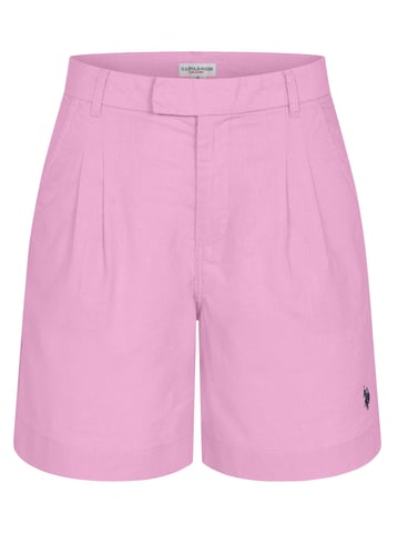Shorts de lino para mujer U.S. Polo Assn. de mezcla lino y algodón