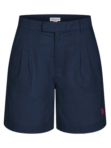 Shorts de lino para mujer U.S. Polo Assn. de mezcla lino y algodón