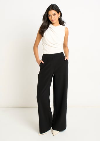 Pantalón Sastre de Pierna Ancha Negro