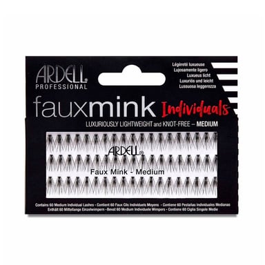 Faux Mink Pestañas Individuales Negras #medium