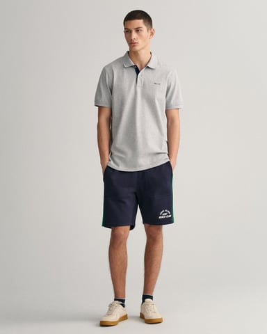 Gant Regular Fit Contrast Pique Rugger Polo Gris