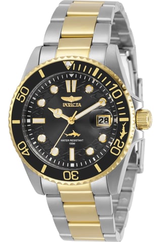 Invicta Pro Diver 30483 Reloj de Mujer - Movimiento de Cuarzo - Acero Inoxidable con Esfera Negra - 38 mm