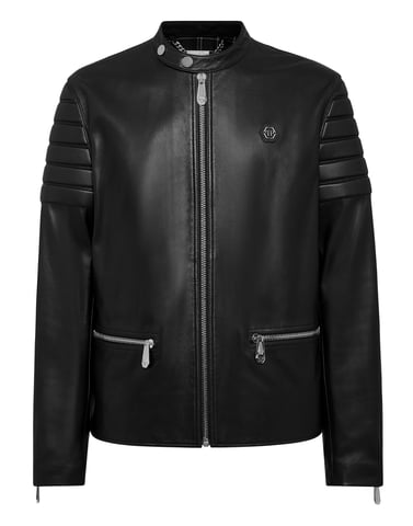 Chaqueta Moto De Cuero