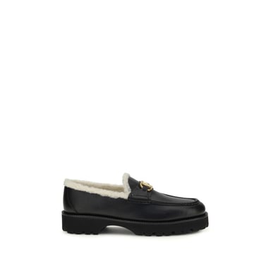 Valentino Garavani Mocasines Slip-On de Cuero de Ternera Negro Bos Taurus