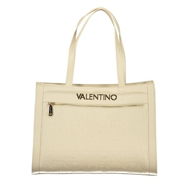 Bolso para mujeres Mario Valentino de poliuretano beige con múltiples bolsillos