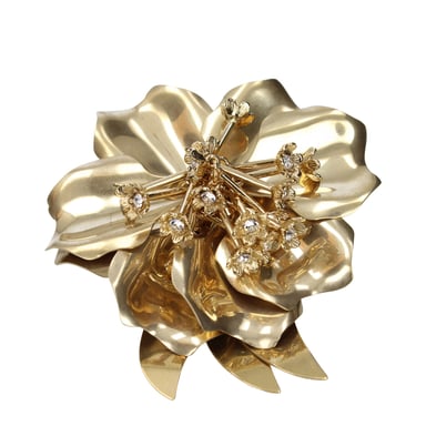 Broche de Metal Dorado Miu Miu