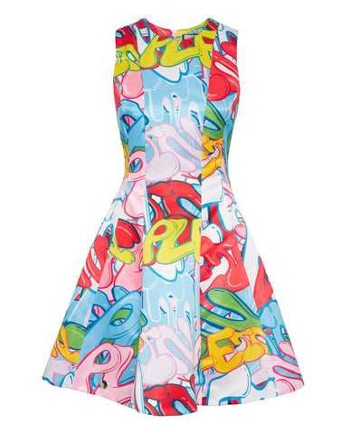Vestido Corto Bombing Graffiti