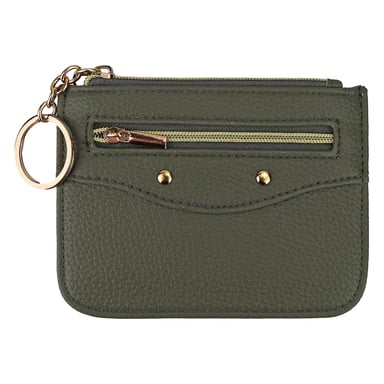 Cartera Compacta para Mujeres de Cuero Sintético con Múltiples Compartimentos para Tarjetas