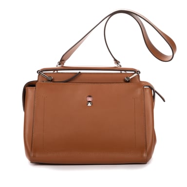 Fendi Dotcom Top Handle  en  Brown Cuero de ternero