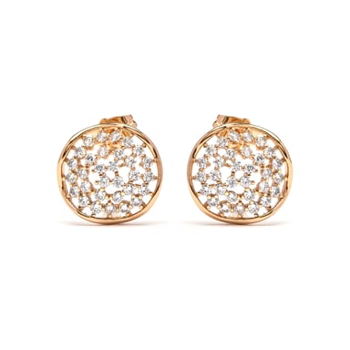 Luxenter Pendientes de Circonita Brillante acabado en oro amarillo de 18k - Oshue
