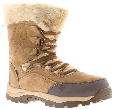 Hi-Tec Womens Walking Boots Moritz Waterproof 200 Suede Leather Lace Up brown
