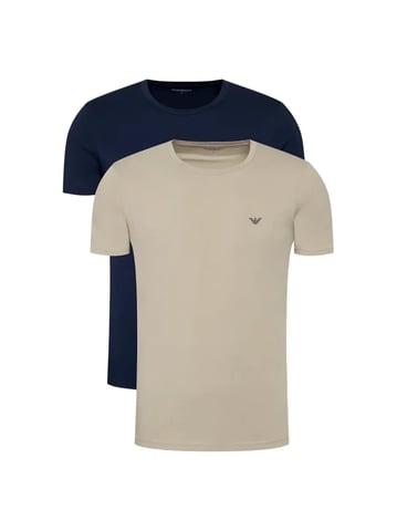 Pack de 2 camisetas para hombre Emporio Armani con águila