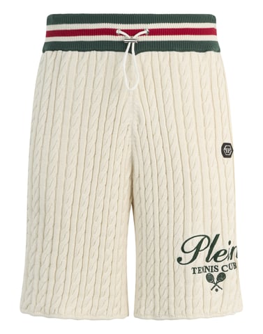 Knitted Drawstring Shorts Plein Tennis
