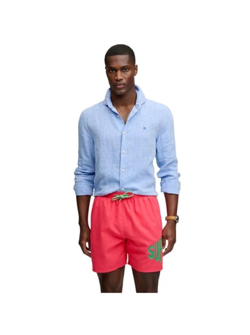 Traje de baño Superdry para hombre con logo estampado, talla 16