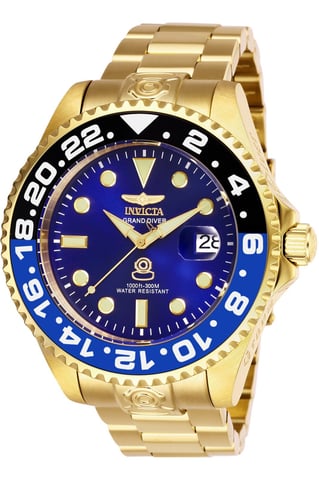 Invicta Grand Diver 27971 Reloj de Hombre - Movimiento Automático - Acero Inoxidable con Esfera Azul - 47 mm