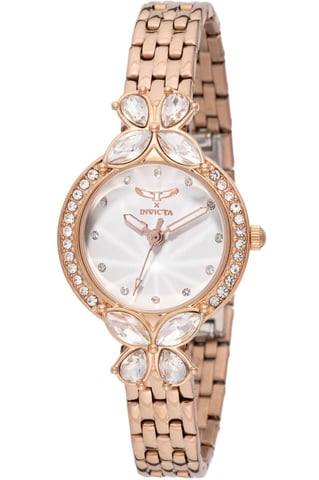 Invicta Wildflower 69099 Reloj de Mujer - Movimiento de Cuarzo - Metal con Esfera Blanca - 30 mm