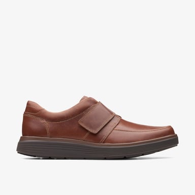 Un Abode Strap Dark Tan Lea Zapatos