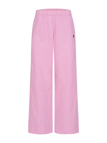 Pantalón de lino para mujer U.S. Polo Assn. con cintura elástica