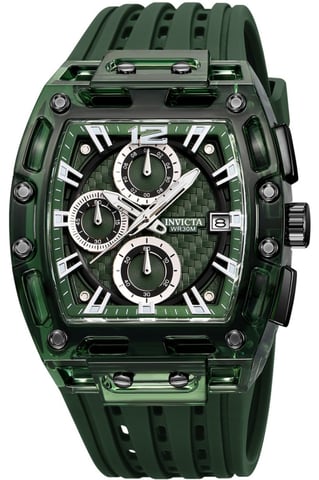 Invicta S1 Rally 70144 Reloj de Hombre - Movimiento de Cuarzo - Plástico con Esfera Verde - 42 mm