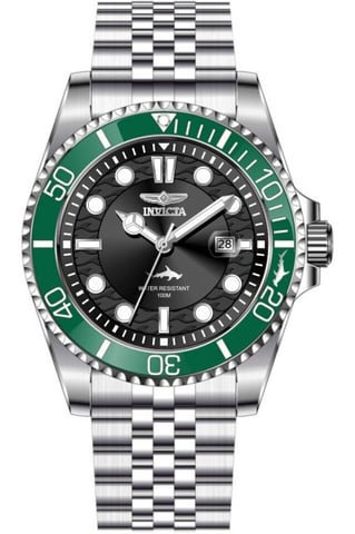 Invicta Pro Diver 50806 Reloj de Hombre - Movimiento de Cuarzo - Acero Inoxidable con Esfera Negra - 43 mm