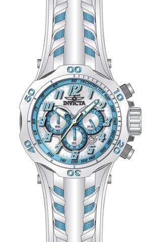 Invicta Venom 50511 Reloj de Hombre - Movimiento de Cuarzo - Acero Inoxidable con Esfera Azul - 52 mm