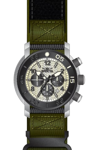Invicta Coalition Forces 50095 Reloj de Hombre - Movimiento de Cuarzo - Acero Inoxidable con Esfera Beige - 50 mm