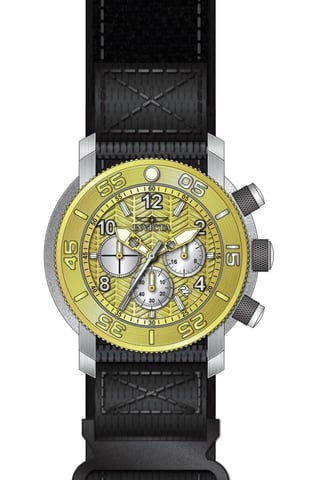 Invicta Coalition Forces 50096 Reloj de Hombre - Movimiento de Cuarzo - Acero Inoxidable con Esfera Dorada - 50 mm