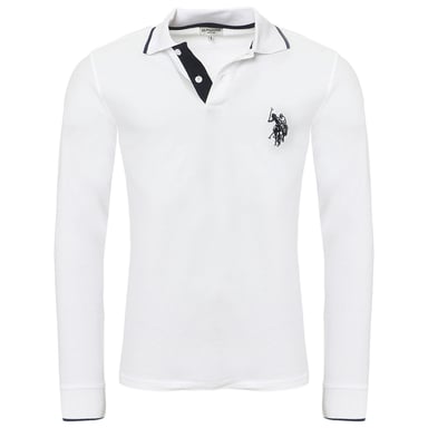U.S. Polo Assn. LongSleeve Poloshirt in White