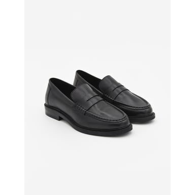 Mocasin tendencia Purapiel Bro13 color negro 104944