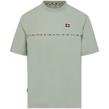 Camiseta Aquascutum Active Club Con Diseño De Ribete A Cuadros Color Verde Salvia Claro