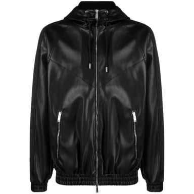 Chaqueta Negra Con Capucha De Contraste De Dsquared2