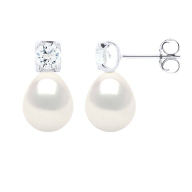 Earrings Solitaire Cubic Zirconia Diameter 4,50 mm