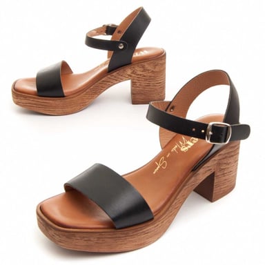 Sandalia De Piel Para Mujer. Wikers Praslin 83708