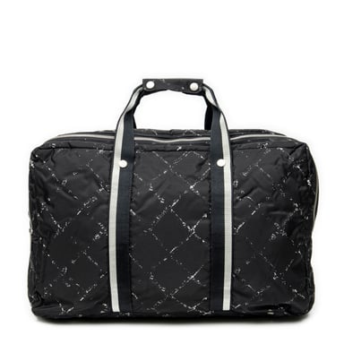 Chanel Old Travel Line Weekender en negro Lienzo