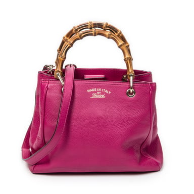 Gucci Small Bamboo Shopper Tote en rosa Cuero de ternero