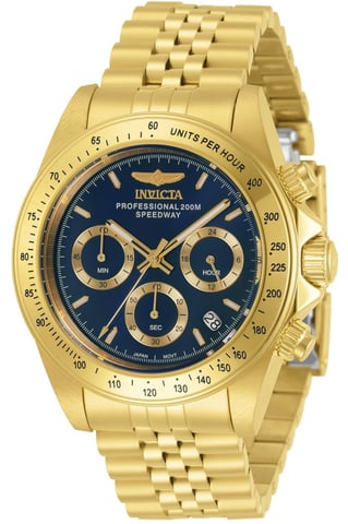 Invicta Speedway 30999 Reloj de Hombre - Movimiento de Cuarzo - Acero Inoxidable con Esfera Azul - 39 mm