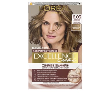 Excellence Creme Coloración Sin Amoníaco Con Micro-queratina #6.03-castaño Claro