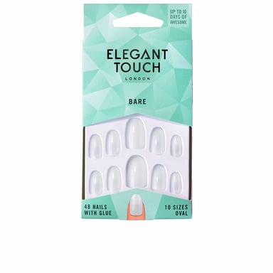 Totally Bare Nails With Glue #oval