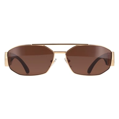 Gafas de sol Versace VE2287 100273 doradas y marrón oscuro