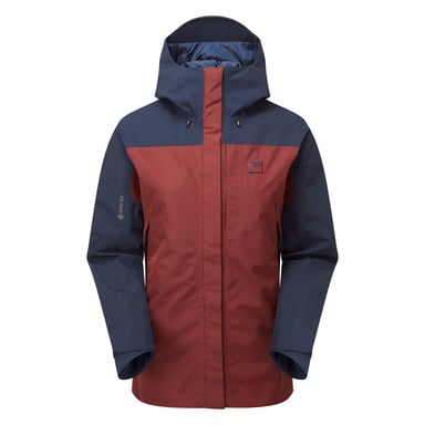 Chaqueta de senderismo con capucha impermeable para dama GORE-TEX, chaqueta de lluvia con bolsillos