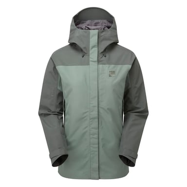 Chaqueta de senderismo con capucha impermeable para dama GORE-TEX, chaqueta de lluvia con bolsillos