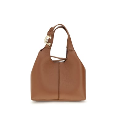 Bolso de mano Coccinelle de piel de ternera marrón Bos Taurus